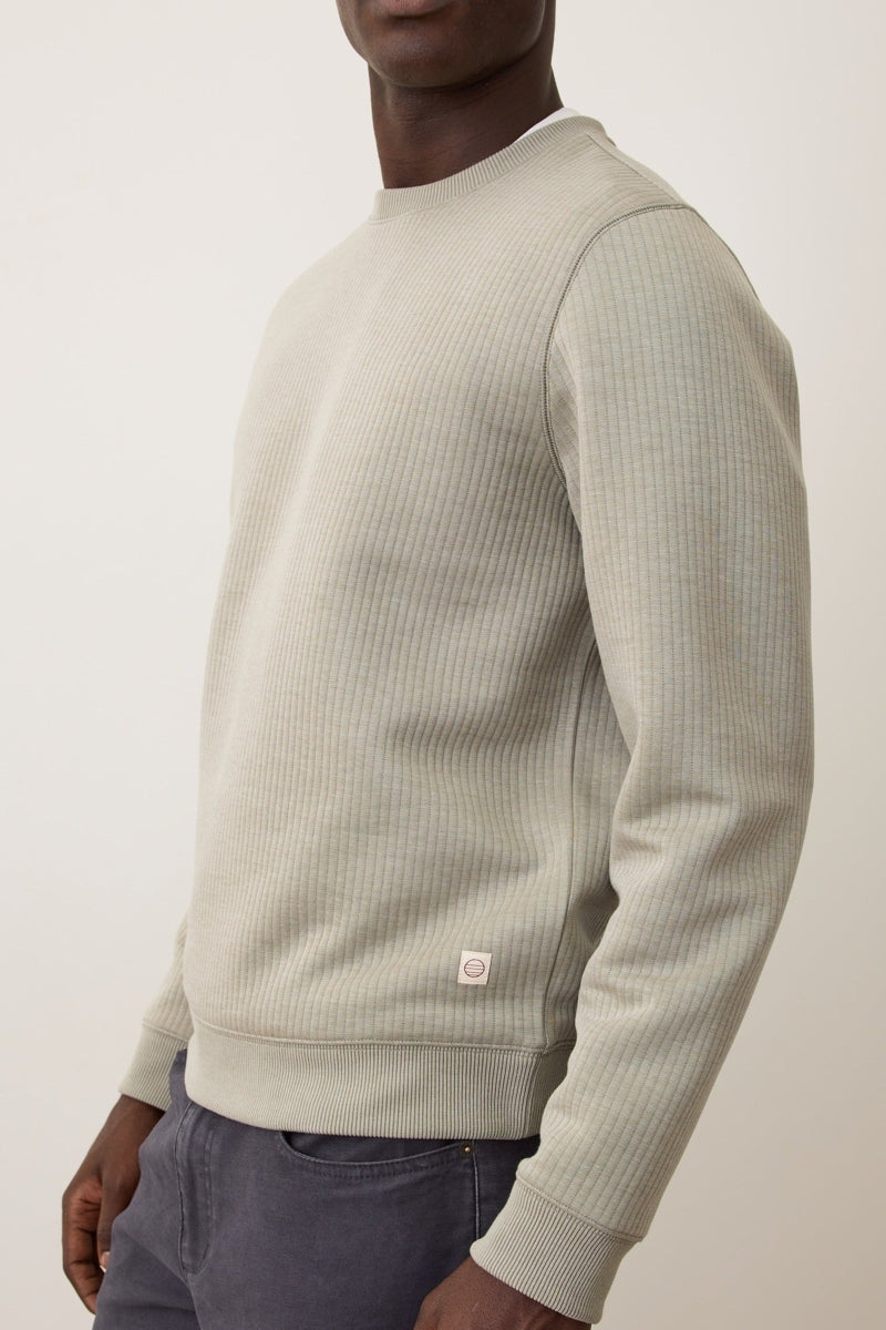 Wholesale,Marine Layer, Marine Layer Taupe Corbet Vertical Quilted Sweatshirt, Tan, Extra Large-50-TagXL