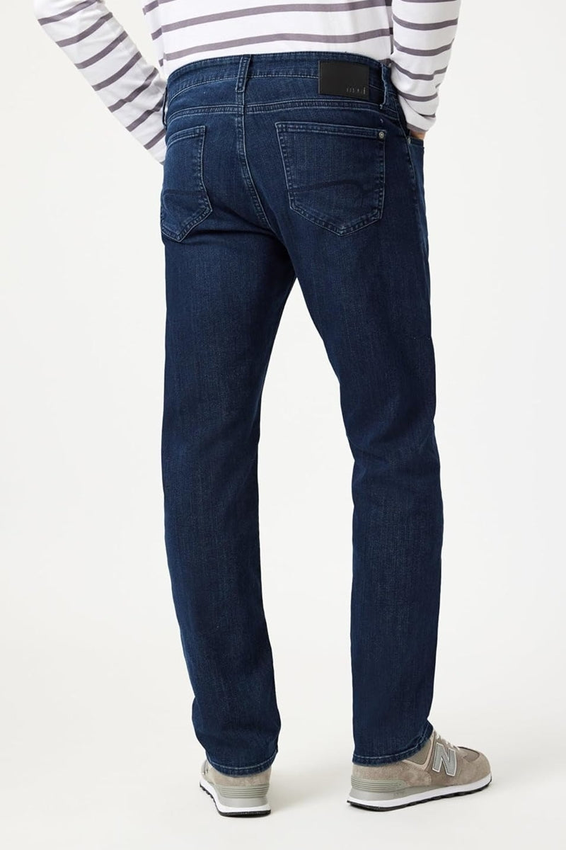 Wholesale,Mavi, Mavi Medium Ink Brushed Supermove Zach Straight Leg Jeans, Blue, 33W-34L-Tag33