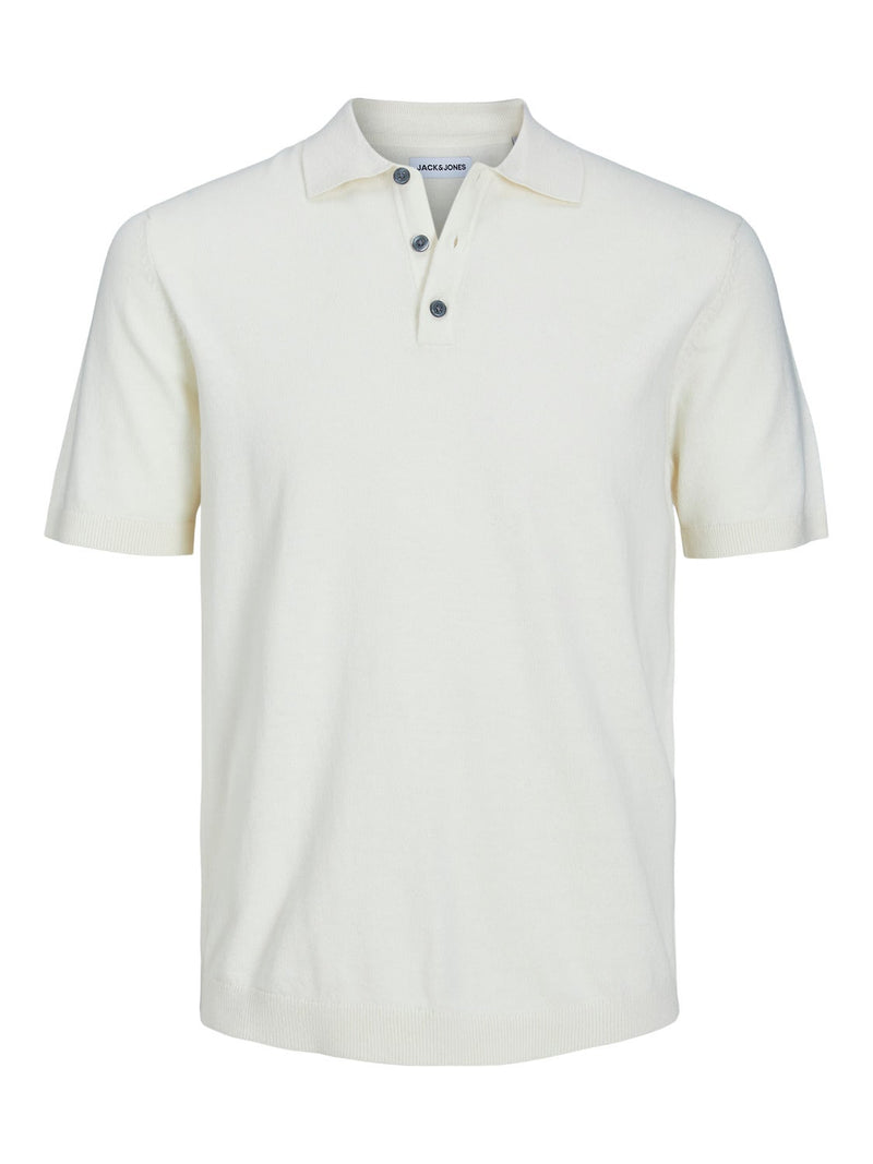 Jack & Jones White Short Sleeve Polo