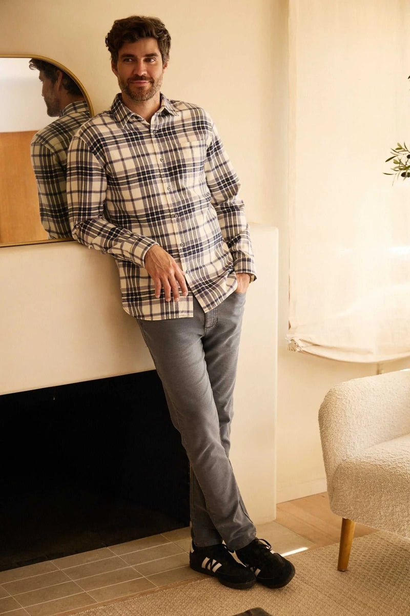 Wholesale,Surfside Supply, Surfside Supply Navy/White Brushed Flannel Plaid Overshirt, Blue, Small-40-TagSMedium-42-TagMLarge-46-TagLExtra Large-50-TagXLExtra Extra Large-52-TagXXL