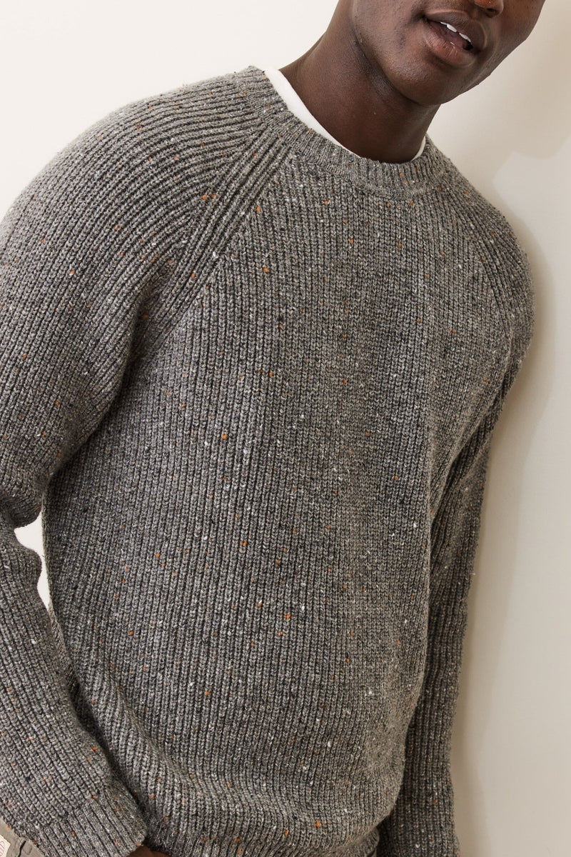 Wholesale,Marine Layer, Marine Layer Grey Textured Merino Wool Blend Sweater, Grey, Large-46-TagL