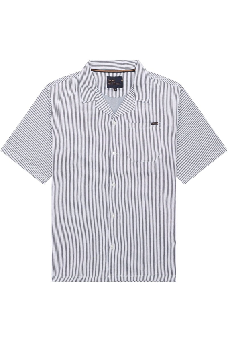 Wholesale,Signal Clothing, Signal Clothing Navy with White Striped Textured Shirt, Blue, Large-48-TagL