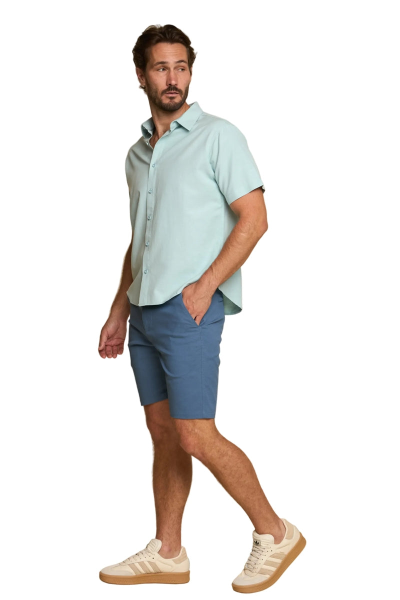 Wholesale,Fundamental Coast, Fundamental Coast Surf Blue Stretch Shirt, Blue, Medium-44-TagMLarge-47-TagLExtra Large-50-TagXL