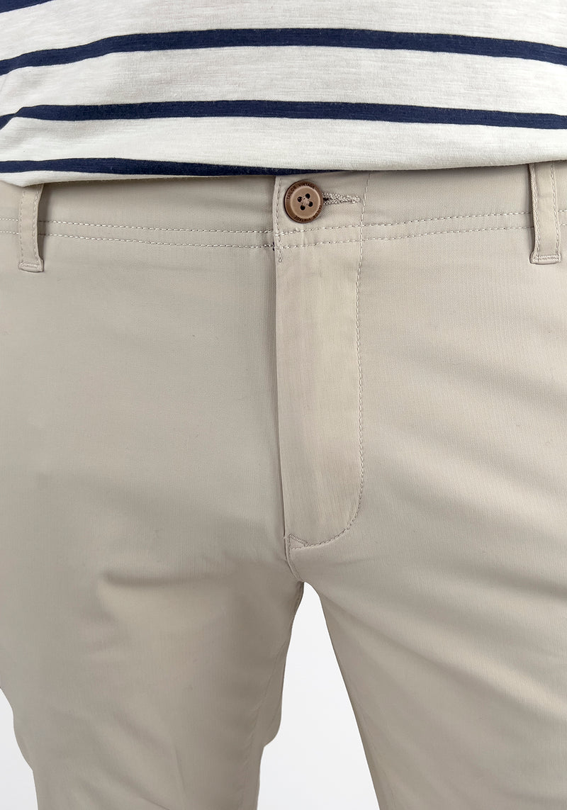 Brand Partner,Tailor Vintage, Tailor Vintage Stone Airotec Slim Fit Cotton/Nylon Chino Pant, Tan, 34W-32L-Tag3438W-32L-Tag3836W-32L-Tag36