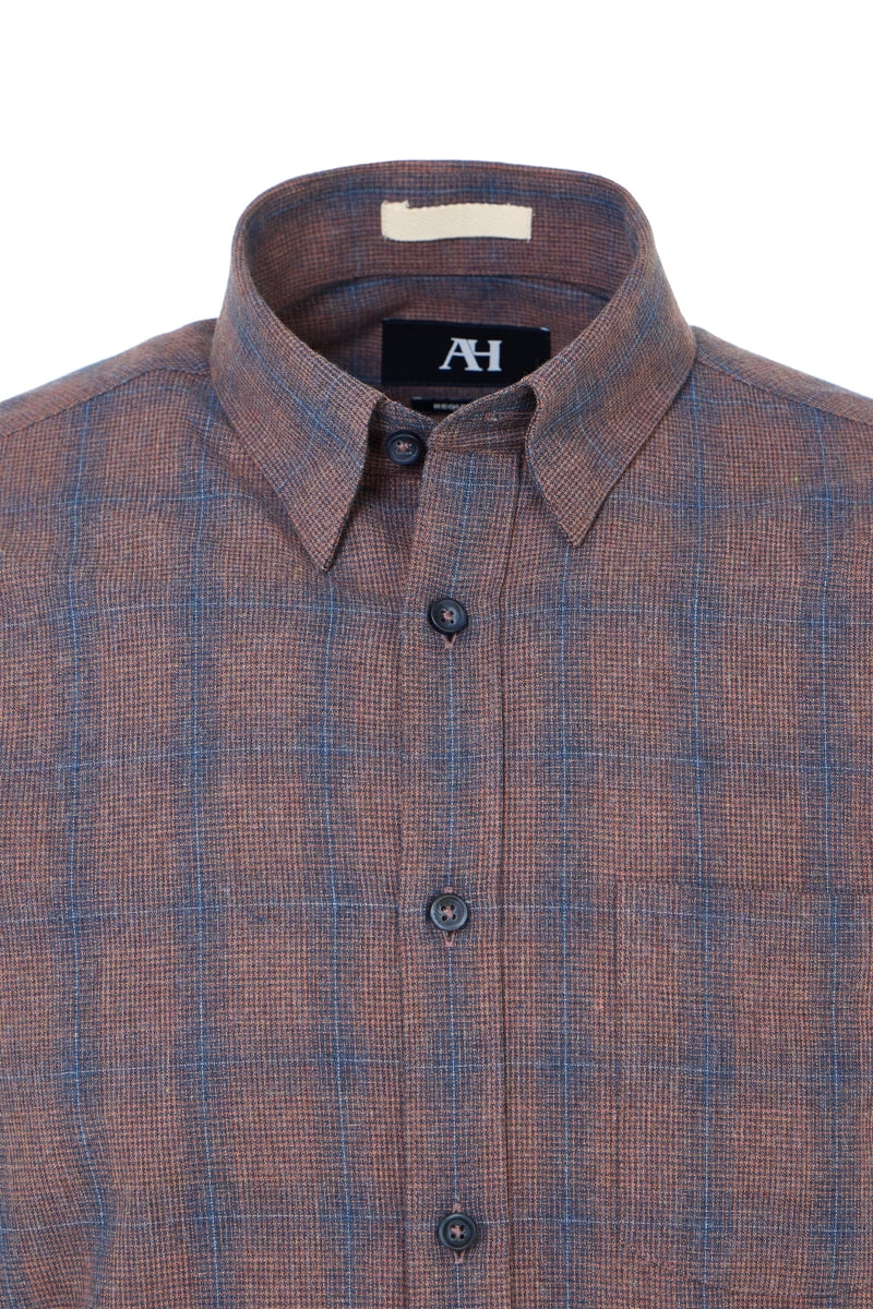 Wholesale,American Heritage, American Heritage Rustic Brushed Flannel Shirt, Red, Medium-45-TagM
