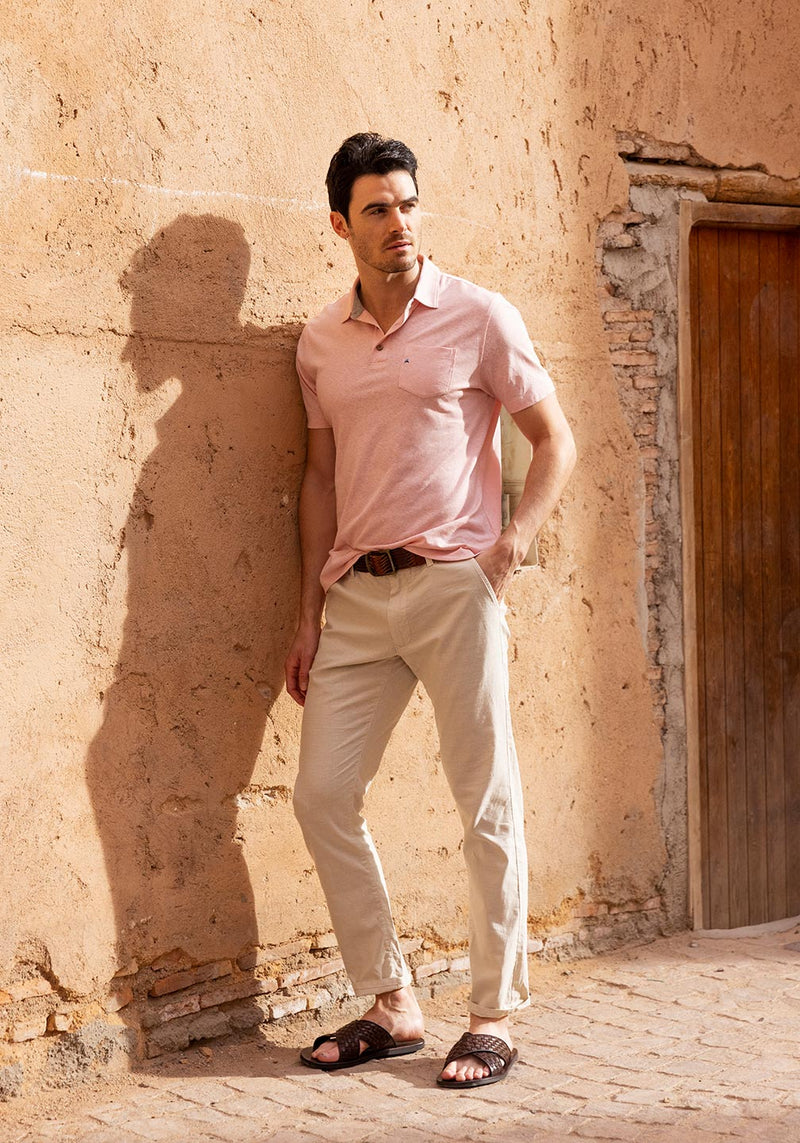 Brand Partner,Tailor Vintage, Tailor Vintage Stone Puretec Cool Stretch Linen/Cotton Chino Pant, Tan, 30W-32L-Tag3032W-32L-Tag3234W-32L-Tag3438W-32L-Tag3836W-32L-Tag36