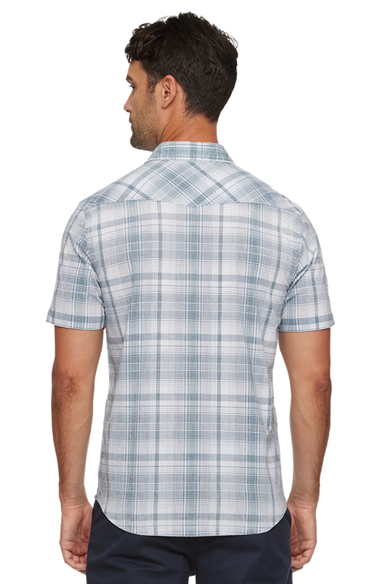 Wholesale,Flag & Anthem, Flag & Anthem Pale Blue/White Vintage Soft Stretch Shirt, Blue, Medium-43-TagM
