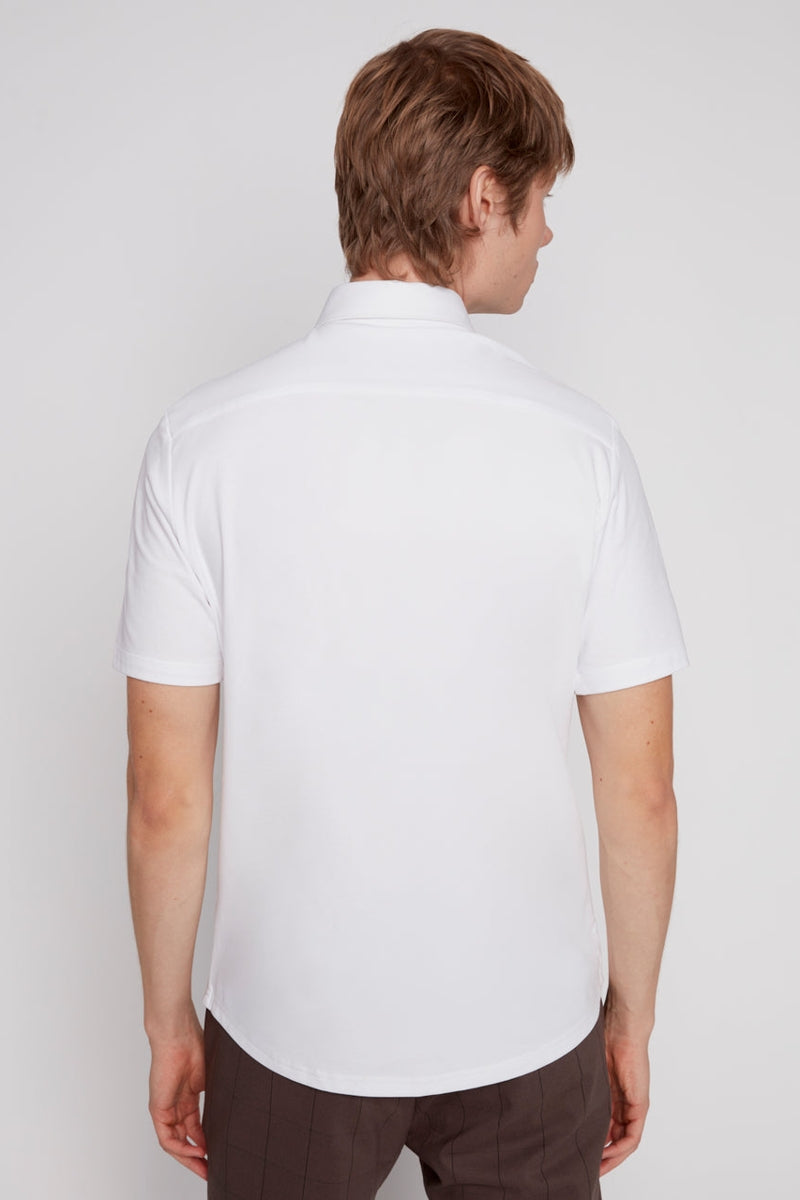 Wholesale,Projek Raw, Projek Raw White Knit Short Sleeve Shirt, White, Small-40-TagSMedium-42-TagMLarge-44-TagLExtra Large-48-TagXLExtra Extra Large-50-TagXXL