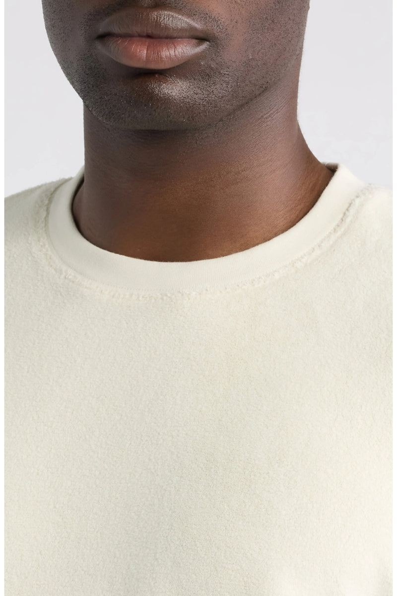 Wholesale,James Campbell, James Campbell Ivory Fleece Textured Sweatshirt, Cream, Large-46-TagLExtra Large-49-TagXLMedium-44-TagMSmall-42-TagS