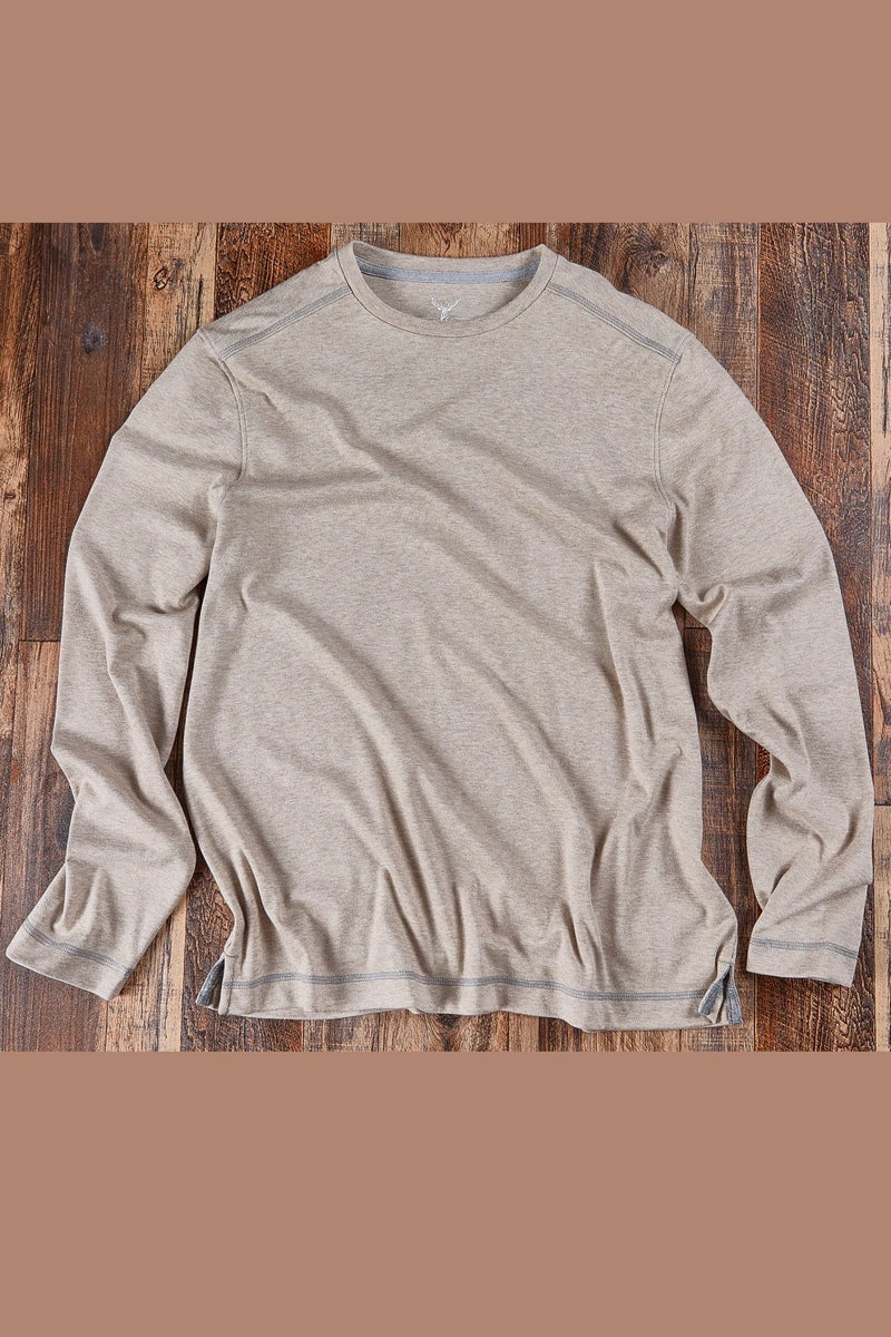 Wholesale,Nicoby Age of Wisdom, Nicoby Age of Wisdom Oatmeal Melange Tee, Tan, Small-42-TagSMedium-44-TagMLarge-46-TagLExtra Large-50-TagXLExtra Extra Large-54-TagXXL