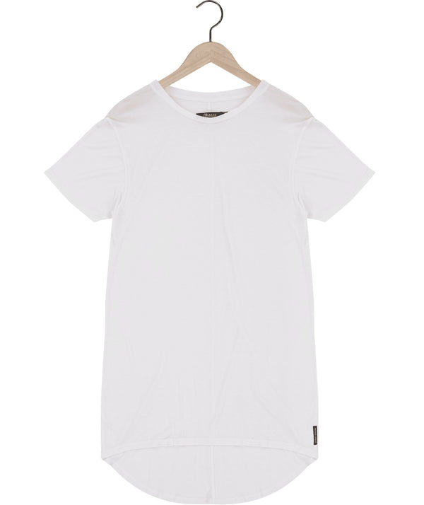 Reese De Luca White Elongated High Low T-Shirt