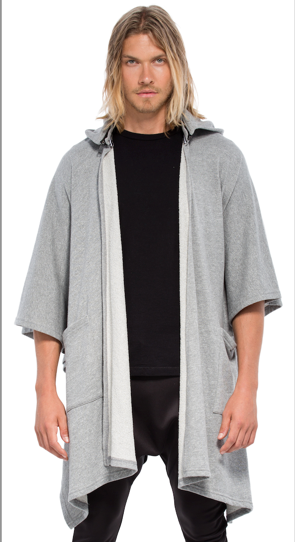 Wholesale,Reese De Luca, Reese De Luca Heather Grey French Terry Knit Jacket with Hood, Grey, Extra Extra Large-58-TagM