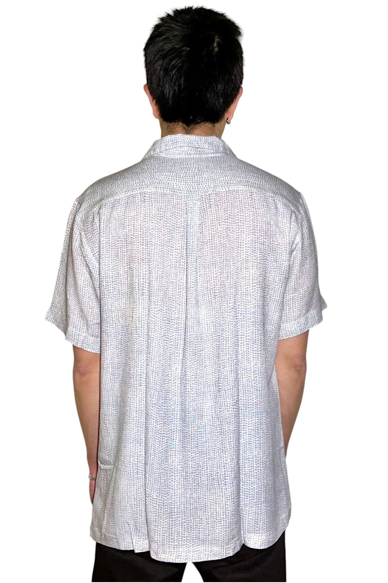 Wholesale,Jakamen, Jakamen Navy Blue Dot Print Linen Shirt, Blue, Extra Large-48-TagXLExtra Extra Large-50-TagXXLSmall-42-TagSMedium-44-TagMLarge-46-TagL