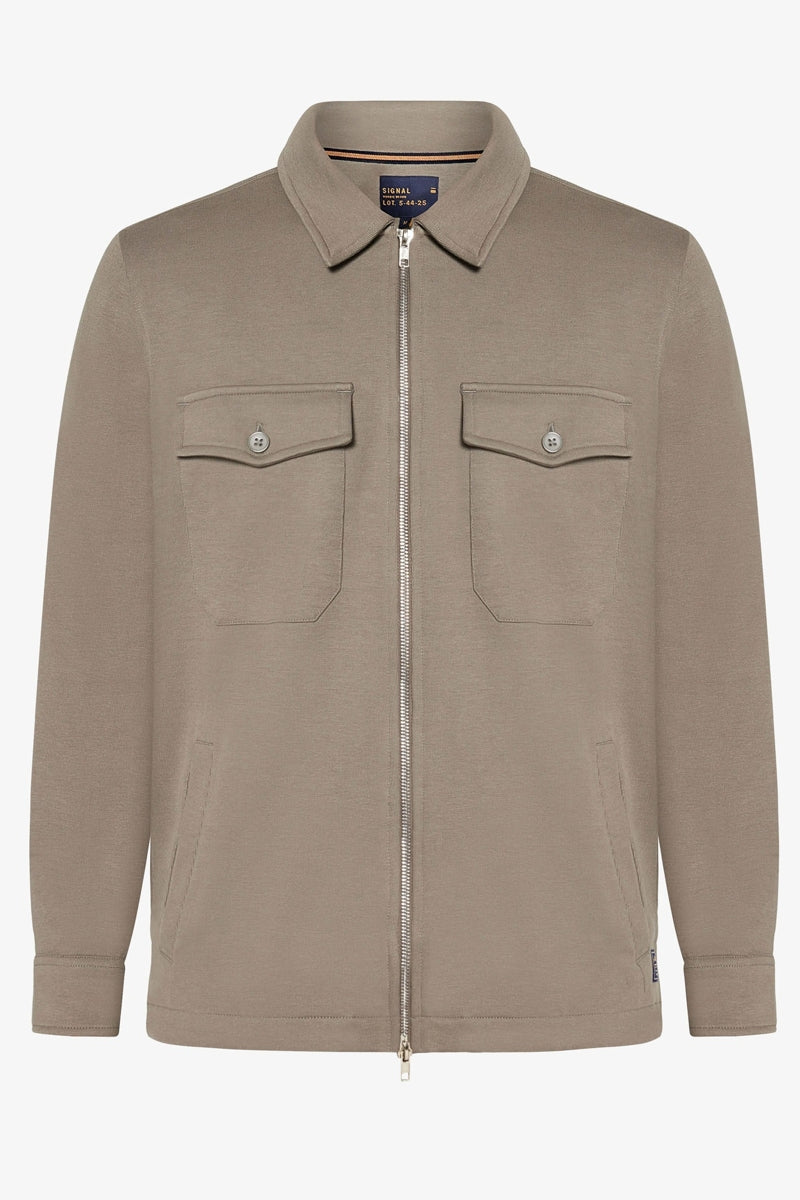 Wholesale,Signal Clothing, Signal Clothing Smokey Olive Full Zip Overshirt, Green, Small-42-TagSLarge-46-TagLExtra Extra Large-52-TagXXL