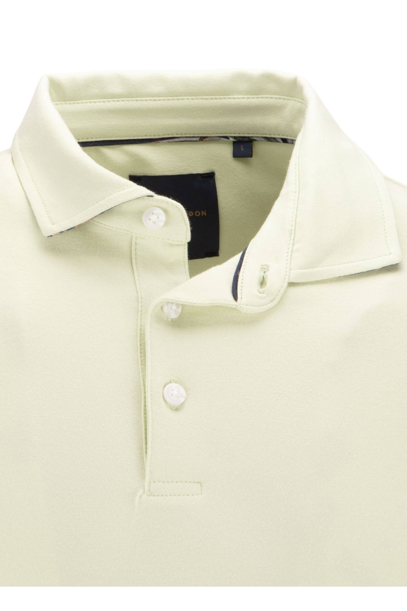 Faire,Guide London, Guide London Mint Green Polo with Inner Collar Detail, Green, Medium-40-TagM