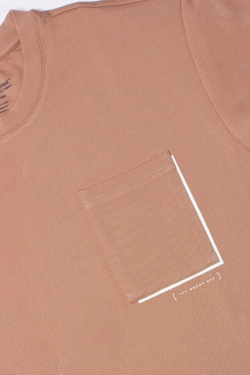 Wholesale,The Shirt Bar, The Shirt Bar Plum Premium Performance Tee, Tan, Large-46-TagL