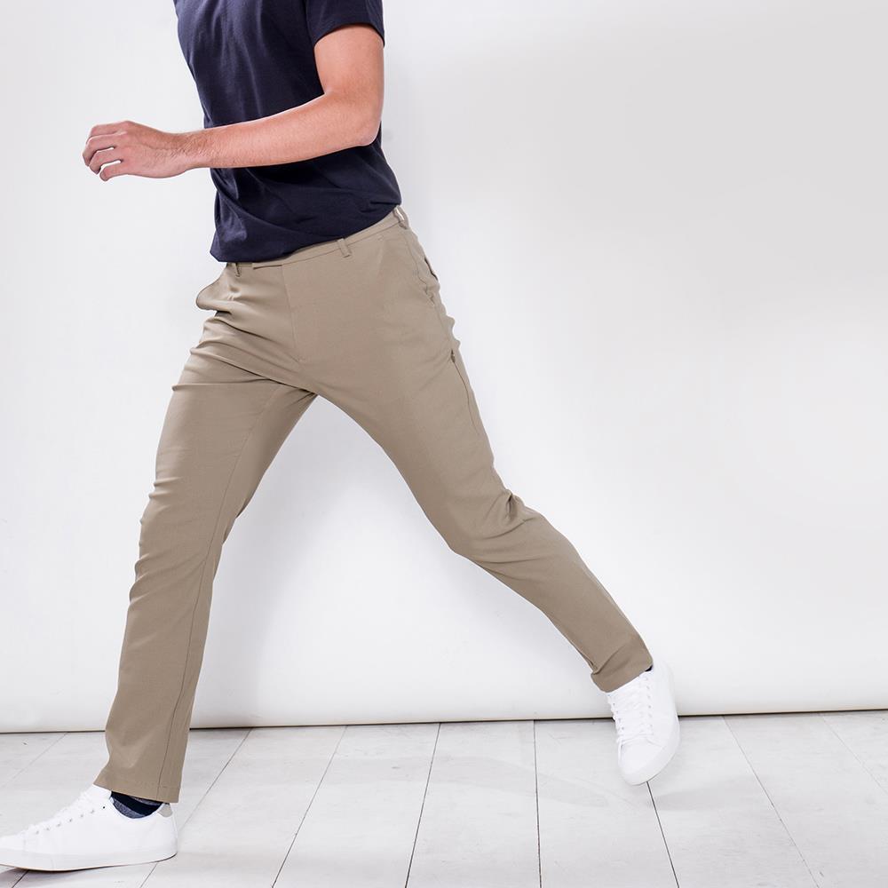 Direct From Brand,PROFI, PROFI Beige Viscose Multi-pockets Moisture-wicking Casual Functional Pants, Tan, 36W-30L-Tag36