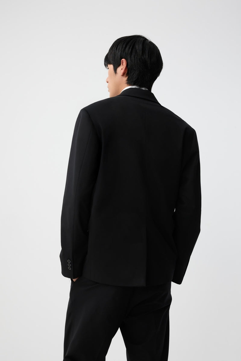 Direct From Brand,FYNE, FYNE Black Four-way Stretch Performance Blazer, Black, Small-39-TagSMedium-41-TagMLarge-43-TagLExtra Large-45-TagXL