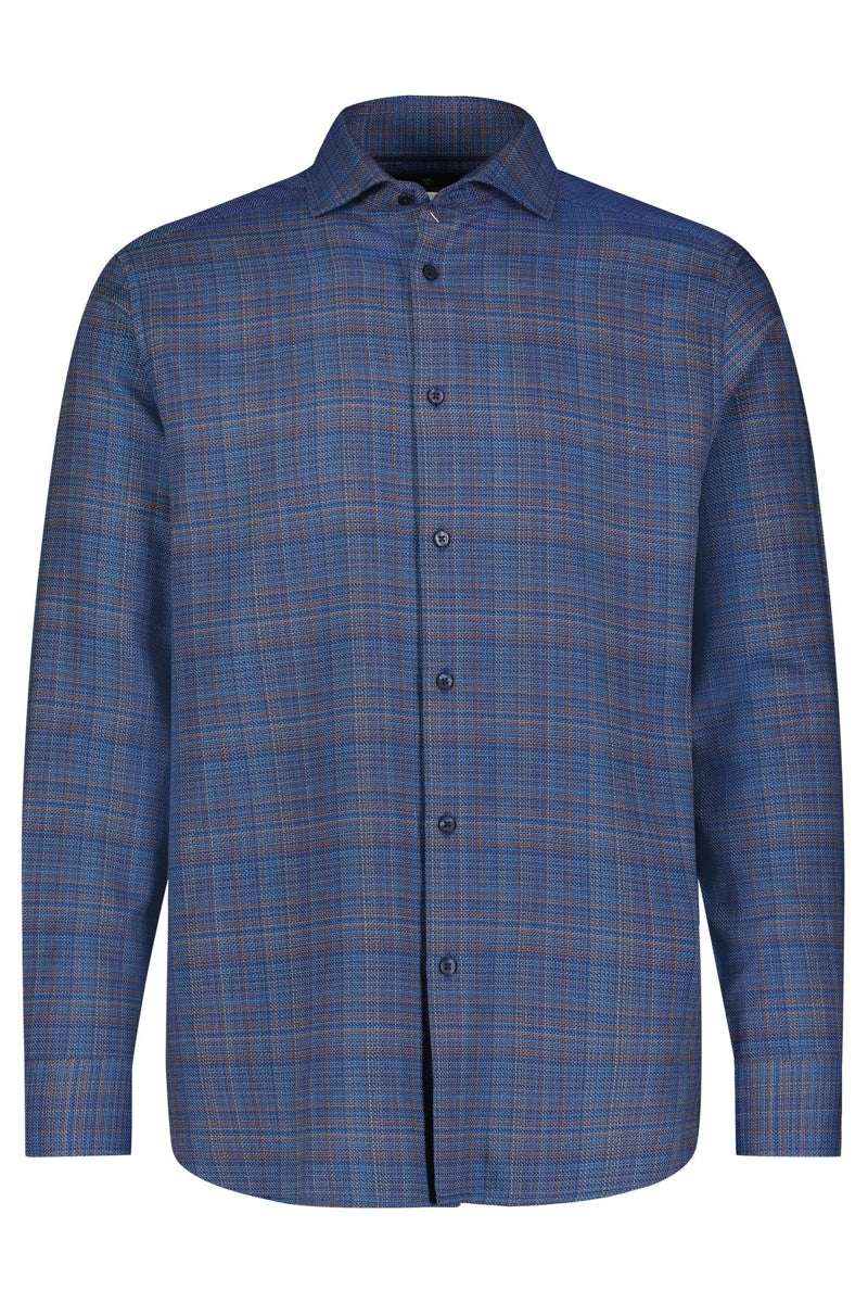 Wholesale,Luchiano Visconti, Luchiano Visconti Navy Tri Color Basket Weave Shirt, Blue, Small-41-TagSMedium-44-TagMLarge-47-TagLExtra Large-51-TagXLExtra Extra Large-54-TagXXL