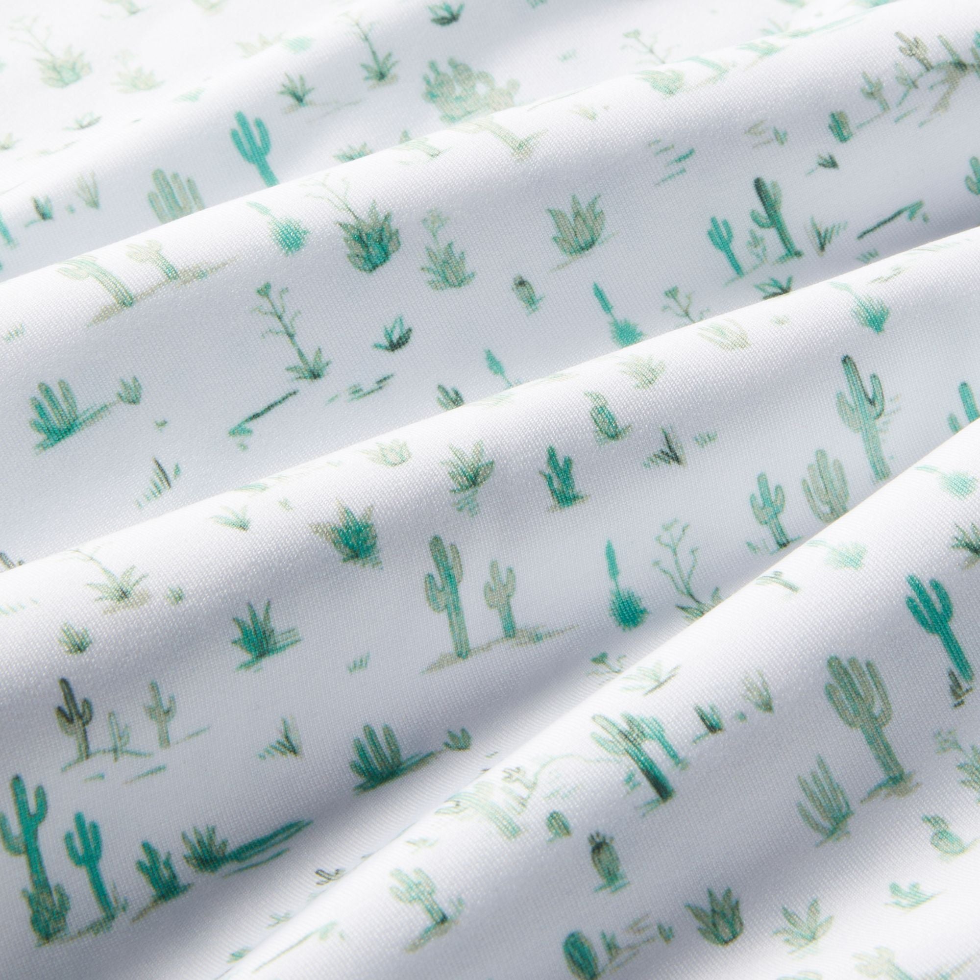 Wholesale,Mizzen + Main, Mizzen + Main White Cacti Print Antimicrobial Tech Trim Fit Polo, White, Extra Extra Large-51-TagXXL