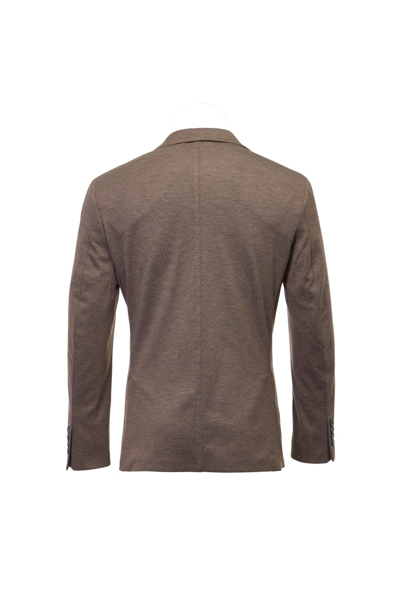 Wholesale,Luchiano Visconti, Luchiano Visconti Coffee Melange Knit Blazer, Brown, Small-38-Tag38Medium-40-Tag40Large-42-Tag42Large-44-Tag44