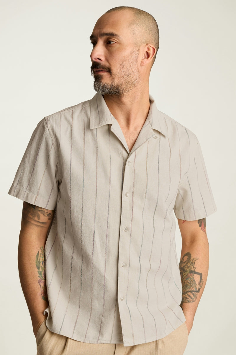 Wholesale,Bonobos, Bonobos Khaki Space Dye Stripe Shirt, Tan, Large-48-TagL