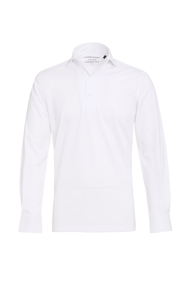 Wholesale,Luchiano Visconti, Luchiano Visconti White Japanese Performance Knit Polo, White, Medium-44-TagMLarge-46-TagLExtra Large-49-TagXLExtra Extra Large-52-TagXXLSmall-41-TagS