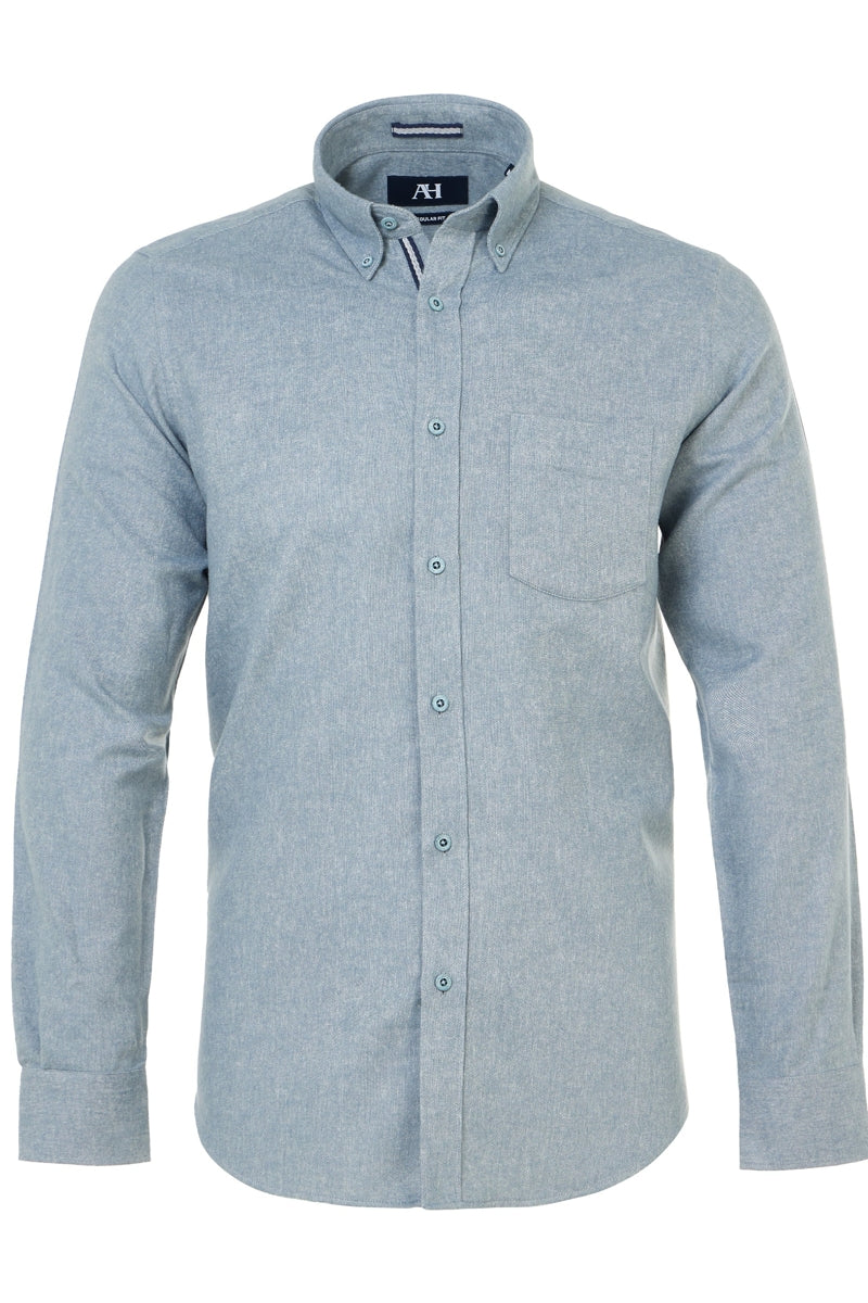 Wholesale,American Heritage, American Heritage Sky Blue EverFresh Flannel Shirt, Blue, Medium-45-TagM