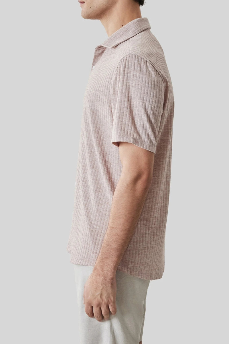 Wholesale,Robert Barakett, Robert Barakett Coral Textured Knit Shirt, Pink, Extra Large-48-TagXL