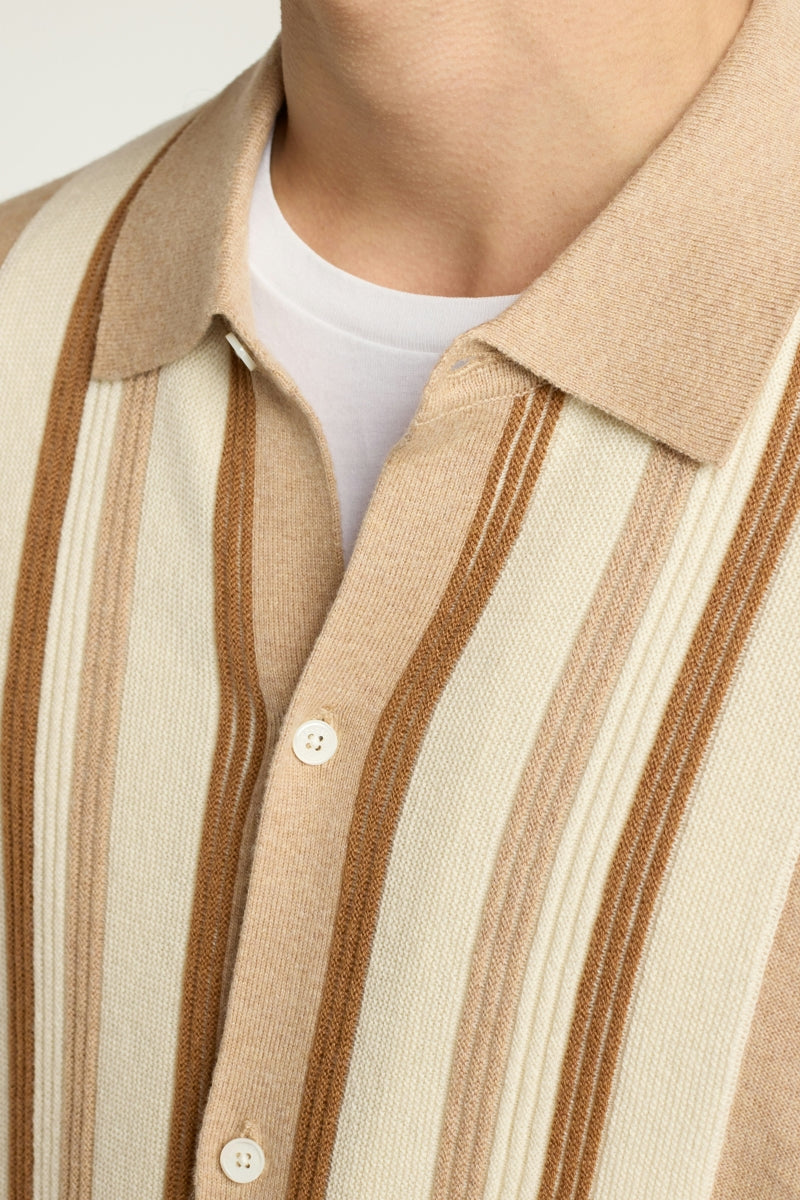 Wholesale,Bonobos, Bonobos Camel/Tan Stripe Cashmere Full Button Cardigan, Tan, Extra Large-48-TagXL