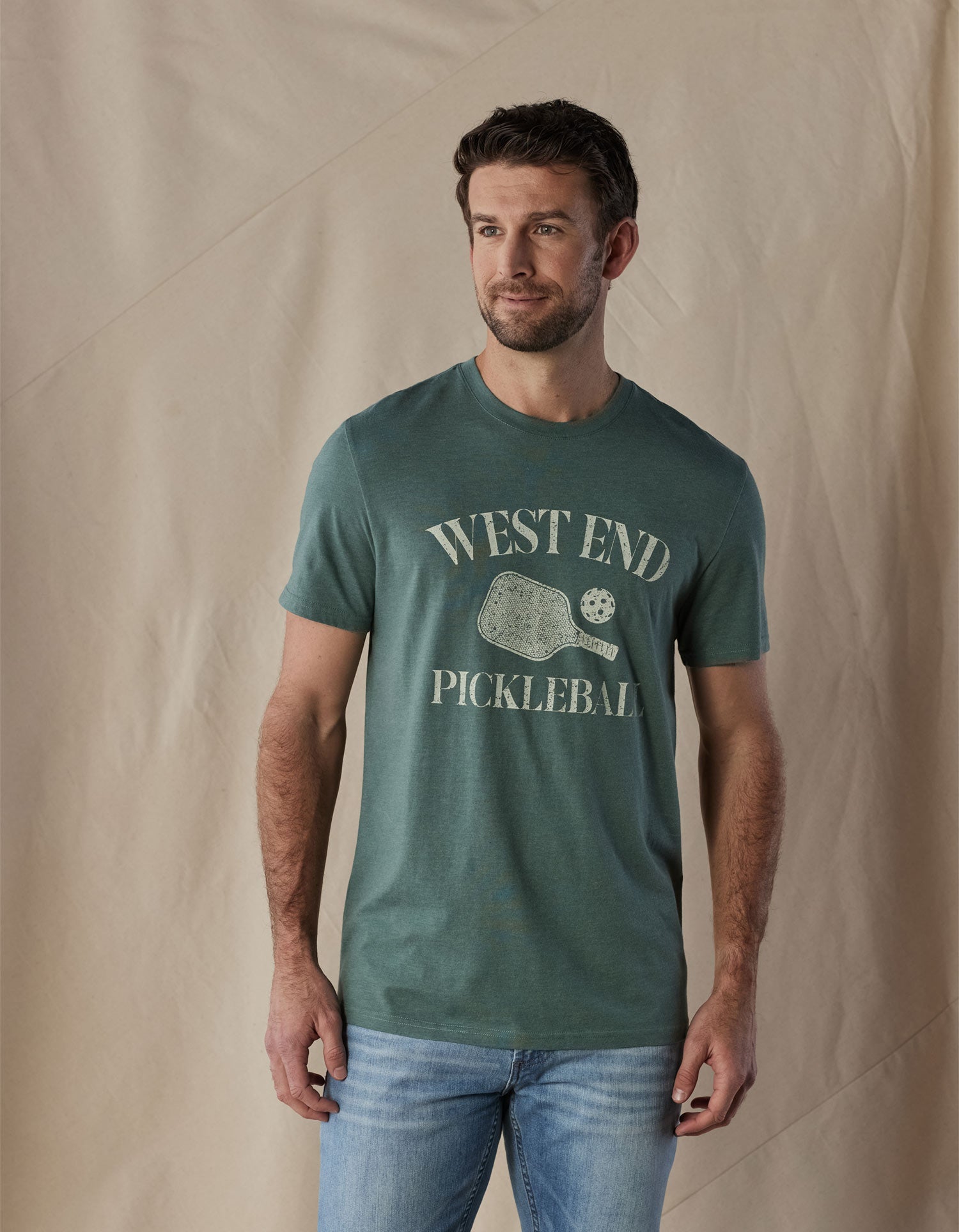 Wholesale,The Normal Brand, The Normal Brand Pine West End Pickleball Tee, Green, Extra Extra Large-50-TagXXL