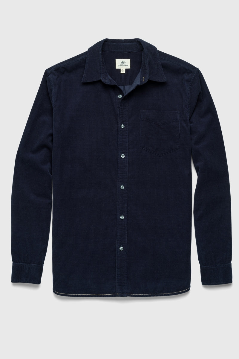 Wholesale,Surfside Supply, Surfside Supply Navy Soft Baby Corduroy Overshirt, Blue, Large-46-TagL