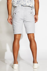 Civil Society Grey Linen Blend 8" Shorts