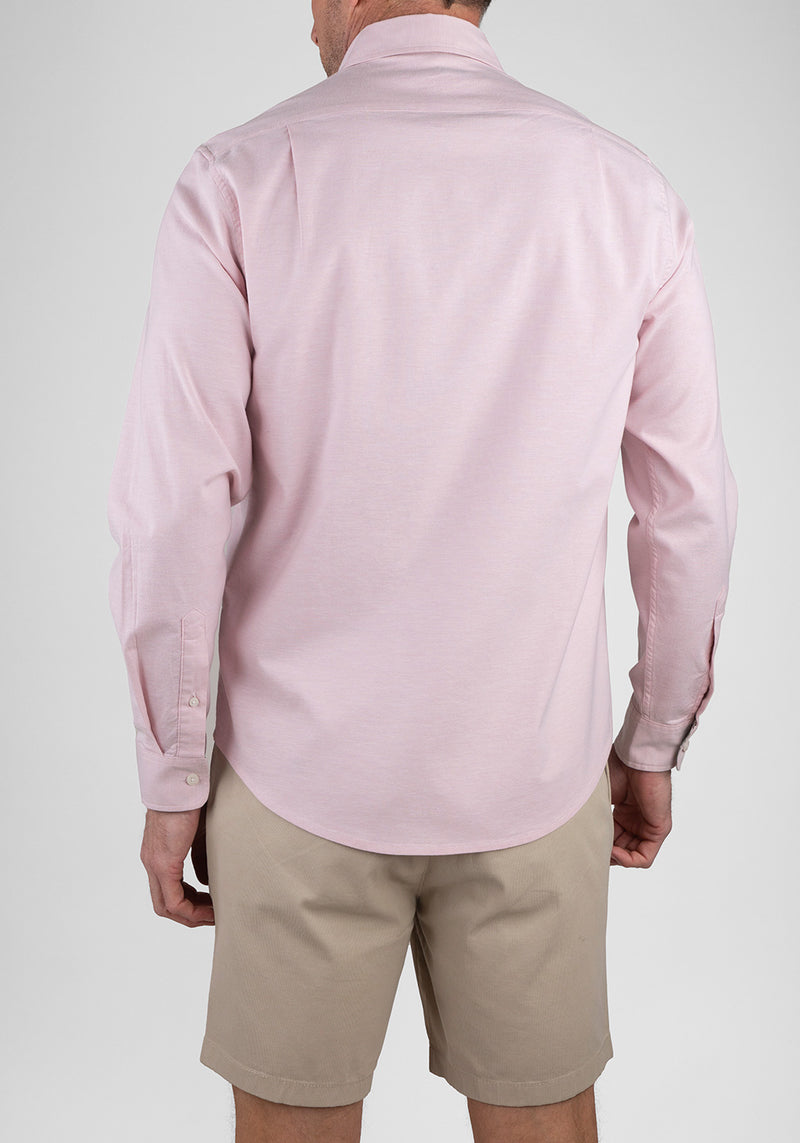 Tailor Vintage Candy Pink Airotec Stretch Long Sleeve Shirt