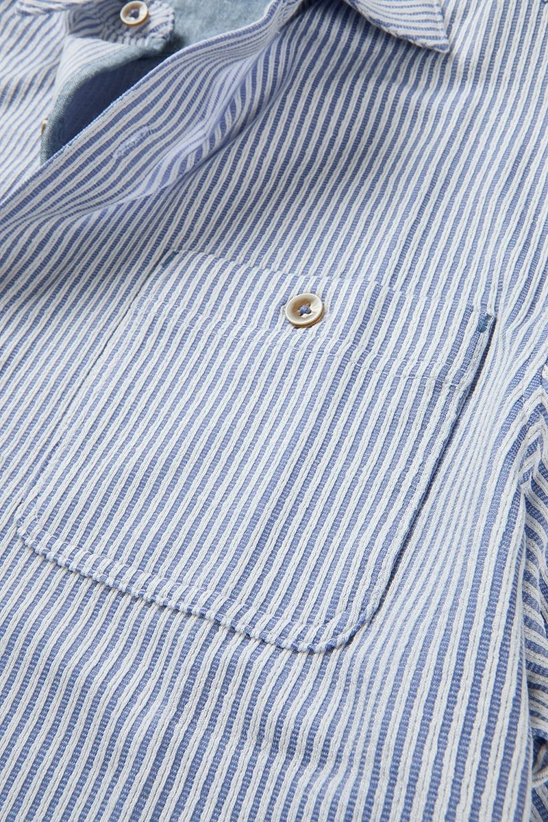 Wholesale,Nicoby Age of Wisdom, Nicoby Age of Wisdom Blue/White Textured Striped Shirt, Blue, Medium-43-TagMLarge-45-TagLExtra Large-47-TagXL