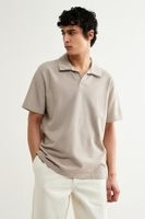 Wholesale,Wax London, Wax London Clay Textured Organic Cotton Polo, Brown, Medium-43-TagMLarge-45-TagLExtra Large-47-TagXL