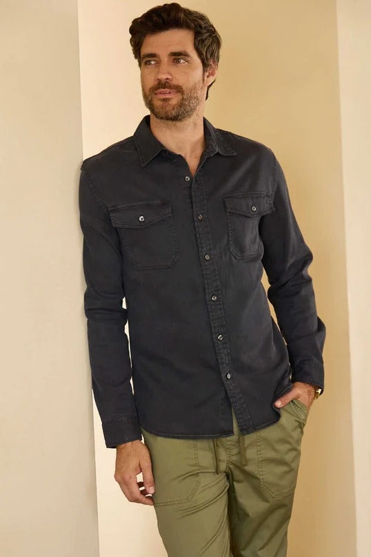 Wholesale,Surfside Supply, Surfside Supply Navy Garment Dye Overshirt, Blue, Extra Extra Large-52-TagXXL