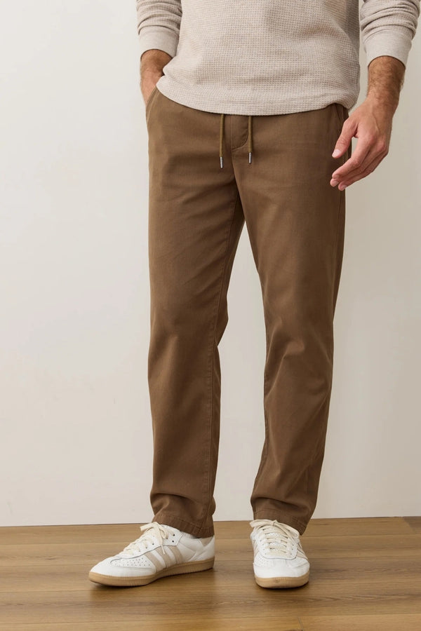 Marine Layer Brown Relaxed Fit Twill Pant