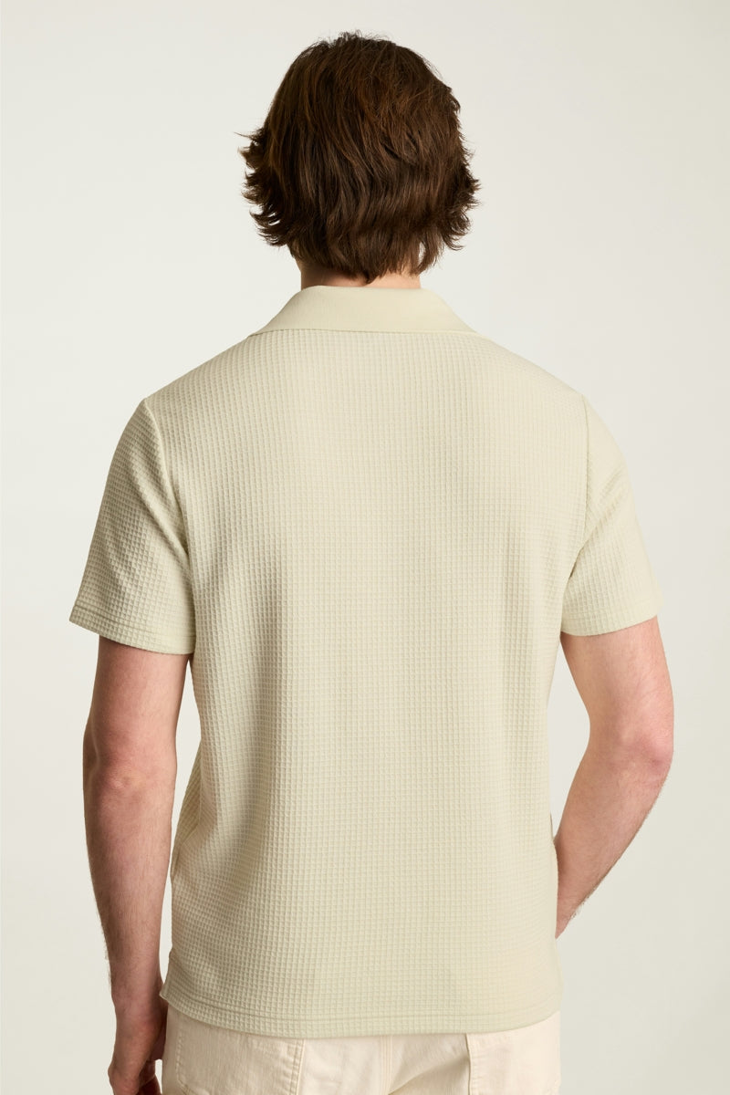Wholesale,Bonobos, Bonobos Light Beige Waffle Textured Polo, Cream, Medium-42-TagMExtra Large-48-TagXLExtra Extra Large-50-TagXXLLarge-45-TagLSmall-42-TagS