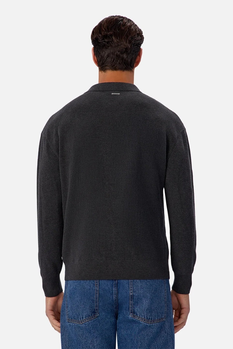 Wholesale,INDUSTRIE AUSTRALIA, INDUSTRIE AUSTRALIA Grey Sweater Polo, Grey, Small-42-TagSMedium-44-TagMLarge-46-TagLExtra Large-48-TagXLExtra Extra Large-50-TagXXL
