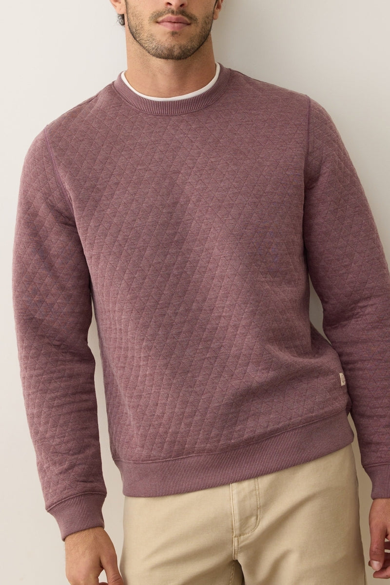 Wholesale,Marine Layer, Marine Layer Plum Corbet Quilted Sweatshirt, Purple, Medium-44-TagM