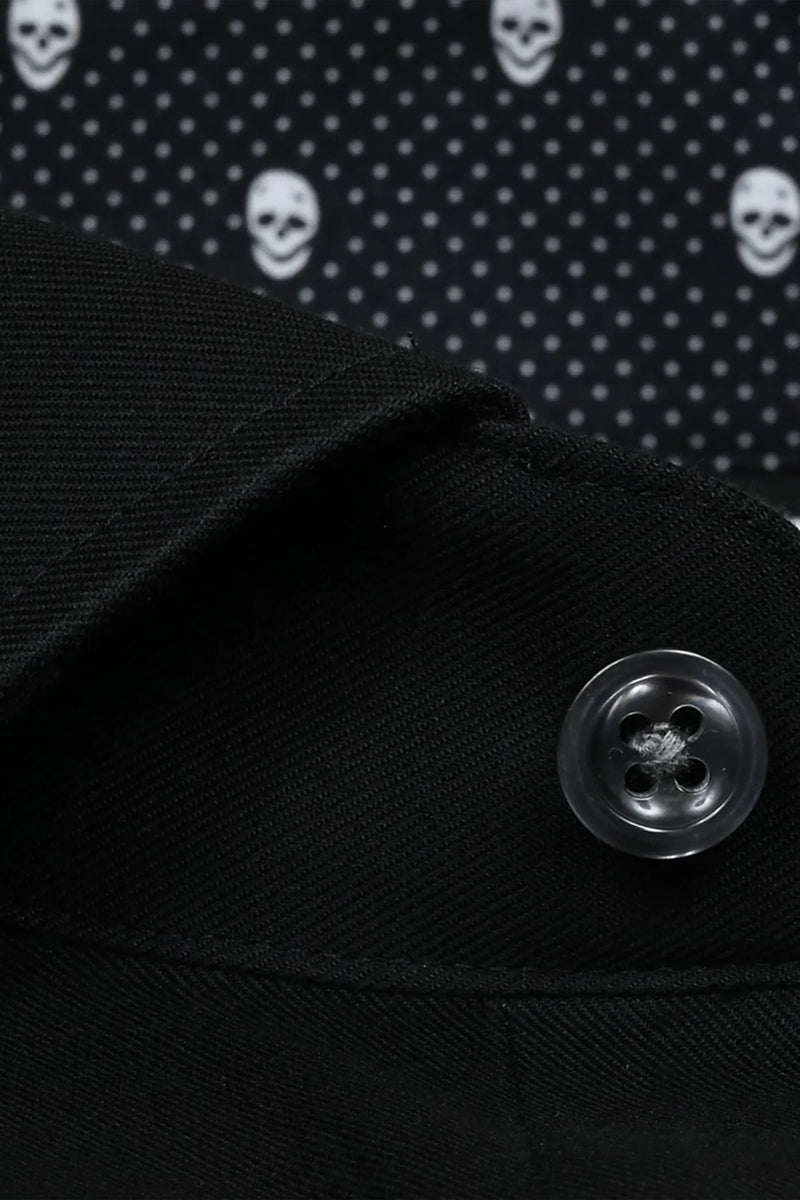 Wholesale,Twillory, Twillory Black Skull Contrast Non-Iron Performance Shirt, Black, Small-41-Tag15