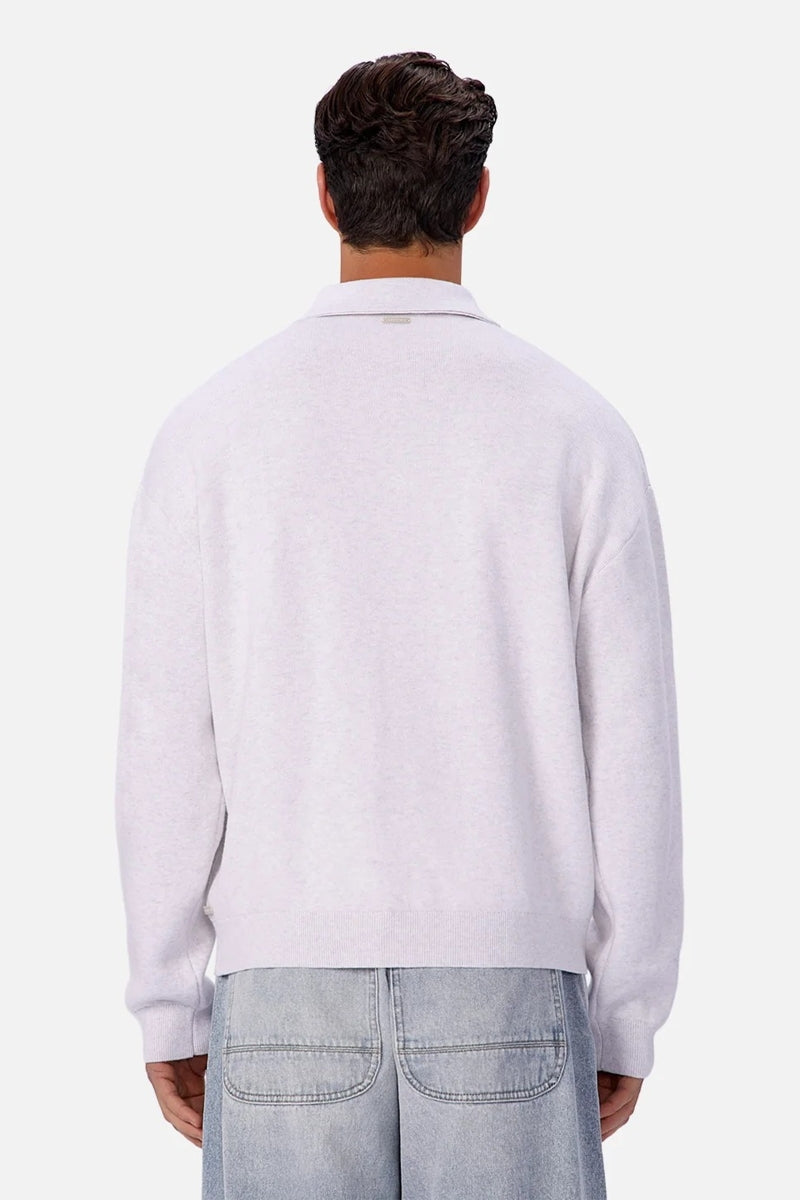 Wholesale,INDUSTRIE AUSTRALIA, INDUSTRIE AUSTRALIA Ice Grey Knit Qtr Zip, Grey, Large-50-TagL