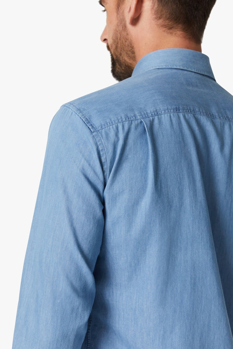 Wholesale,34 Heritage, 34 Heritage Blue Denim Shirt, Blue, Small-40-TagS