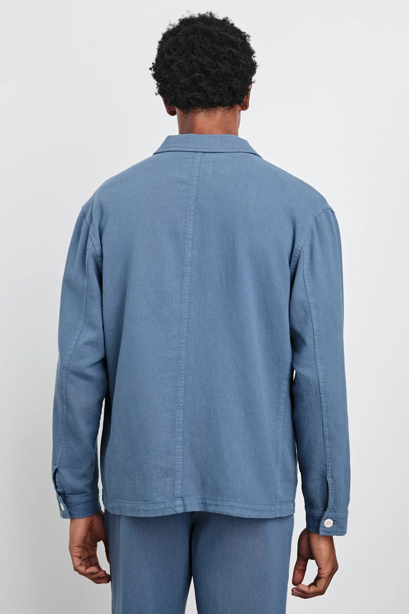Wholesale,Rails, Rails Washed Blue Twill Overshirt, Blue, Medium-45-TagM