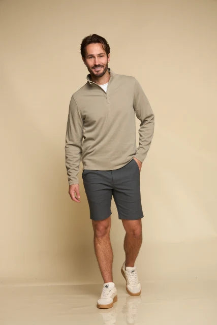 Wholesale,Fundamental Coast, Fundamental Coast Steel Grey Soft Qtr Zip, Grey, Small-40-TagSMedium-43-TagMLarge-46-TagLExtra Large-49-TagXL