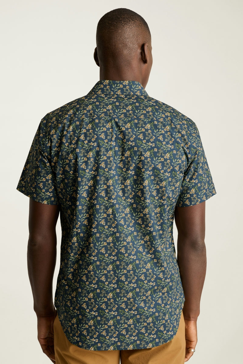 Wholesale,Bonobos, Bonobos Green/Navy Daylight Floral Print Stretch Shirt, Green, Extra Large-49-TagXL