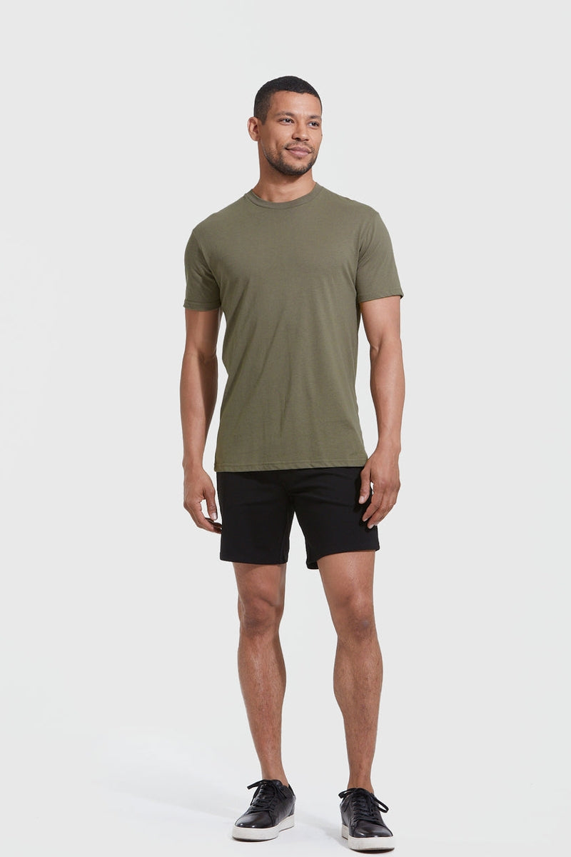 Faire,True Classic, True Classic Military Green Short Sleeve Tee, Green, Large-42-TagL
