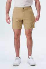 Eubi Khaki 7" Advanced Chino Shorts