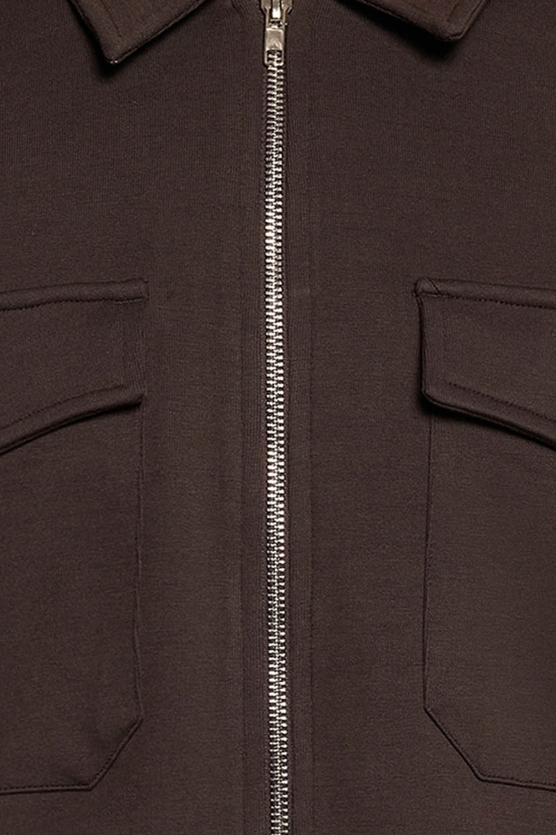 Wholesale,Signal Clothing, Signal Clothing Brown Full Zip Overshirt, Brown, Small-42-TagSMedium-44-TagMExtra Extra Large-52-TagXXL